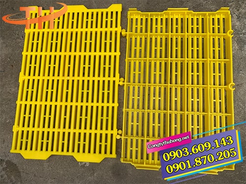 Sàn lót chuồng lợn màu vàng Sàn lót chuồng lợn