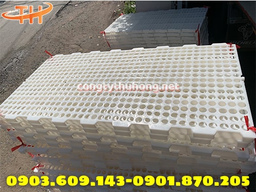 Sàn nhựa nuôi gà vịt lỗ tròn Sàn nhựa nuôi gà vịt lỗ tròn