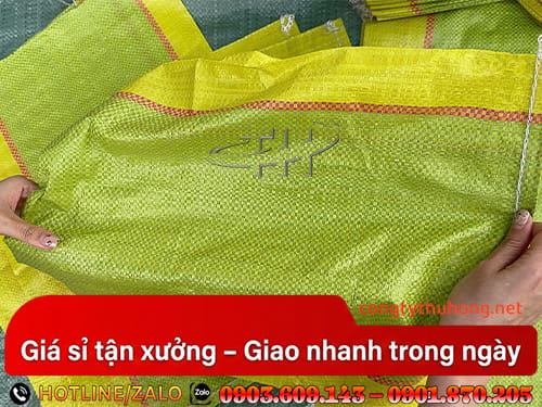 bao tải gạo PP Sản xuất bao tải gạo PP bền chắc