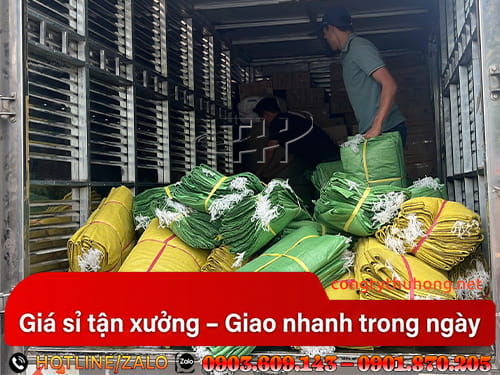 Bao tải in logo Sản xuất bao tải in logo đựng gạo