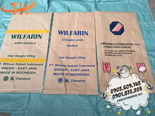 Bao tải giấy in logo Sản xuất bao tải in logo giá rẻ