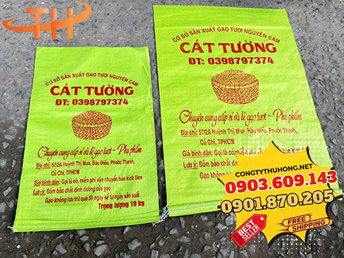Sản xuất bao tải in logo giá rẻ nhất