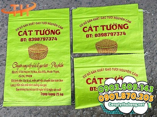 Bao tải in logo Sàn xuất bao tải in logo giá sỉ
