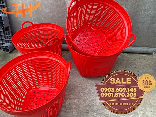 Cần xé nhựa trung màu đỏ Sản xuất cần xé nhựa giá rẻ