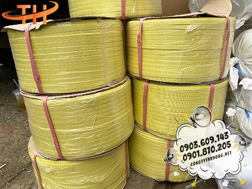 Dây đai PP vàng Sản xuất dây đai PP giá sỉ