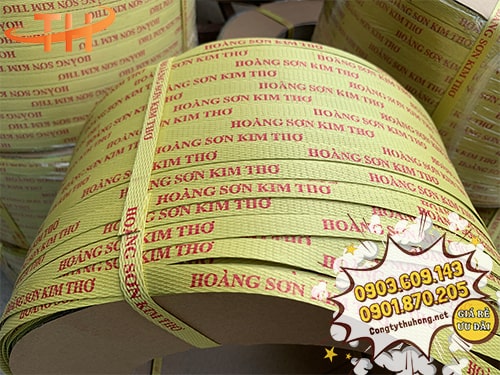 Dây đai pp in logo Sản xuất dây đai pp in logo