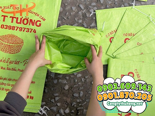 Bao tải in logo Sản xuất giá sỉ bao tải in logo