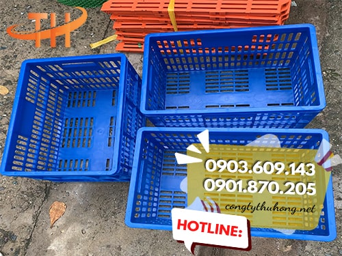 Sọt nhựa đựng trái cây màu xanh Sọt nhựa đựng trái cây màu xanh