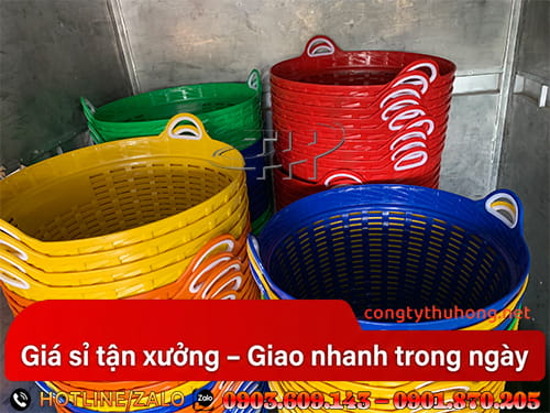 sọt nhựa tròn sọt nhựa tròn bền đẹp