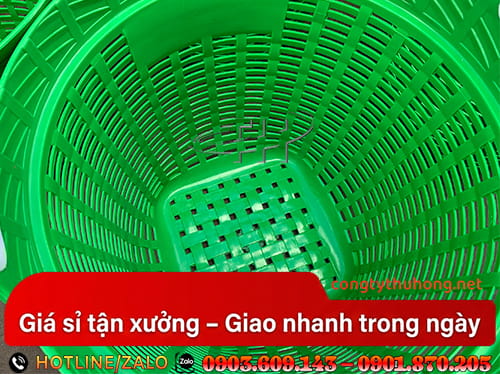 sọt nhựa tròn Sọt nhựa tròn đựng nông sản