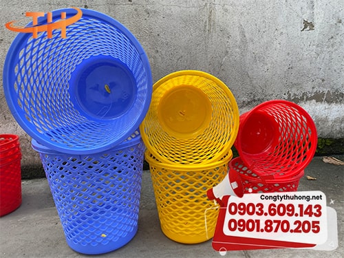 Sọt rác nhựa tròn giá rẻ Sọt rác nhựa tròn giá rẻ