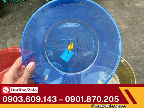 Thau nhựa trong suốt Thau nhựa tròn trong suốt