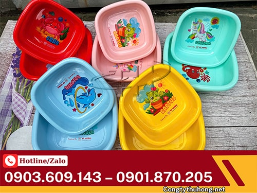 Thau nhựa vuông Thau nhựa vuông nhiều màu