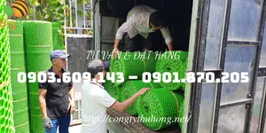 Lên đơn lưới nhựa mắt cáo khổ lớn đi Bình Thuận