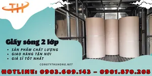 Cuộn giấy sóng 2 lớp giá rẻ
