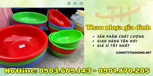 Nhà cung cấp thau nhựa nhiều kích thước giá rẻ