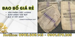 Nhu cầu sử dụng bao bố giá rẻ tại TPHCM