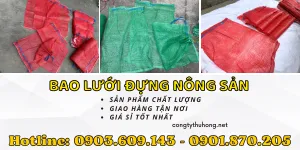 Bao lưới đựng nông sản xanh, đỏ giá rẻ nhất TPHCM