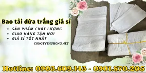 Bao tải dứa trắng chất lượng cao, giá sỉ tận xưởng