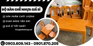 Bộ bàn ghế nhựa giá sỉ – Bền đẹp, giao hàng nhanh