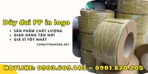Nhận sản xuất dây đai pp in logo giá rẻ TPHCM