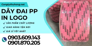 Xưởng sản xuất dây đai PP in logo  – Giá tận gốc, không qua trung gian