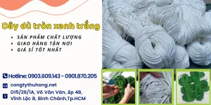 Dây dù tròn xanh, trắng giá rẻ tại TPHCM