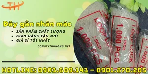 Dây nhựa gắn nhãn mác các loại