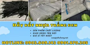 Dây rút nhựa trắng, đen giá rẻ TPHCM