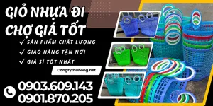 Giỏ nhựa đi chợ bền bỉ, giá tốt