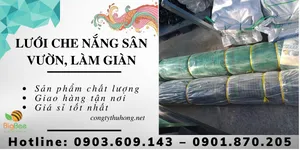 Lưới che nắng sân vườn, làm giàn giá sỉ