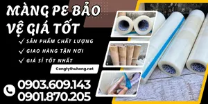 Màng PE bảo vệ inox, kính, nhôm – giá tốt, chất lượng cao