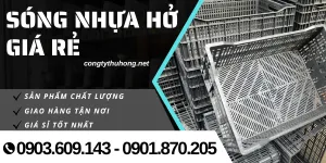 Sóng nhựa hở giá rẻ TPHCM – Sọt nhựa đựng rau củ, trái cây