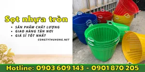 Sọt nhựa tròn đựng nông sản cho nhà vườn