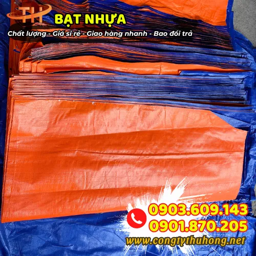 BẠT NHỰA XANH CAM