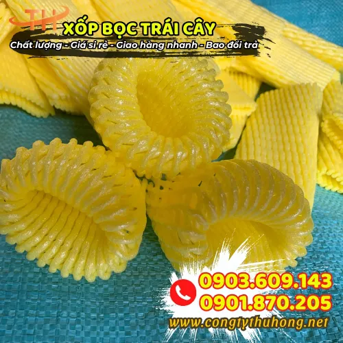 XỐP BỌC TRÁI CÂY MÀU VÀNG
