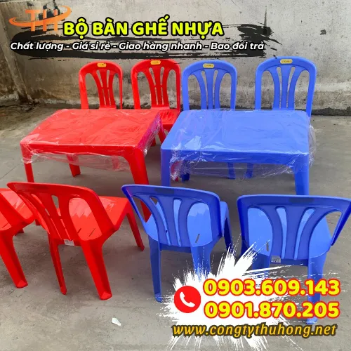 BỘ BÀN GHẾ NHỰA