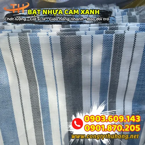 BẠT NHỰA 3 SỌC MÀU