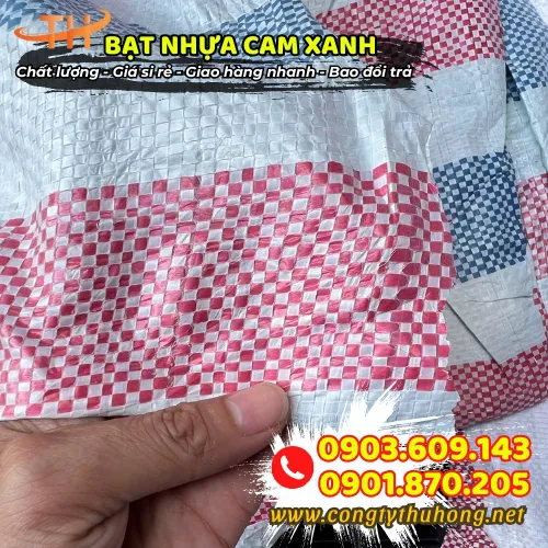 BẠT NHỰA 3 SỌC MÀU