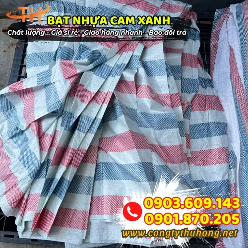 BẠT NHỰA 3 SỌC MÀU