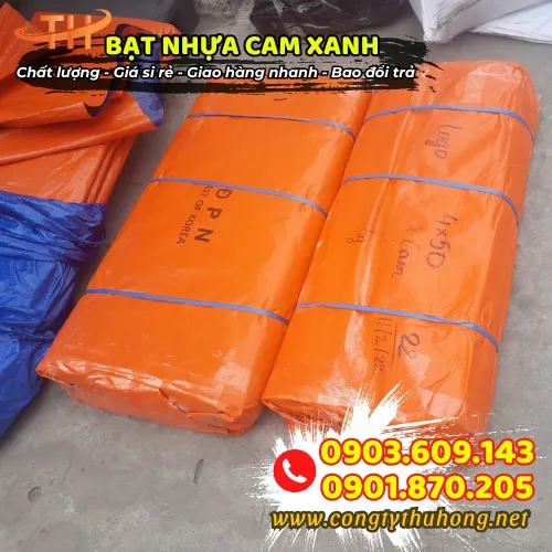 BẠT NHỰA XANH CAM