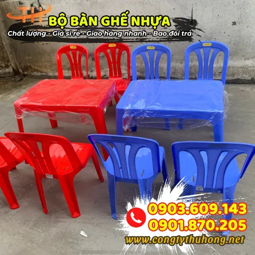 BỘ BÀN GHẾ NHỰA