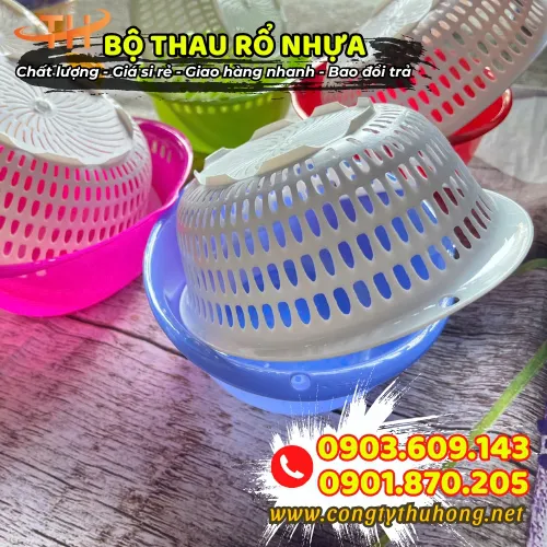 BỘ THAU RỔ NHỰA
