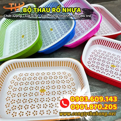BỘ THAU RỔ NHỰA