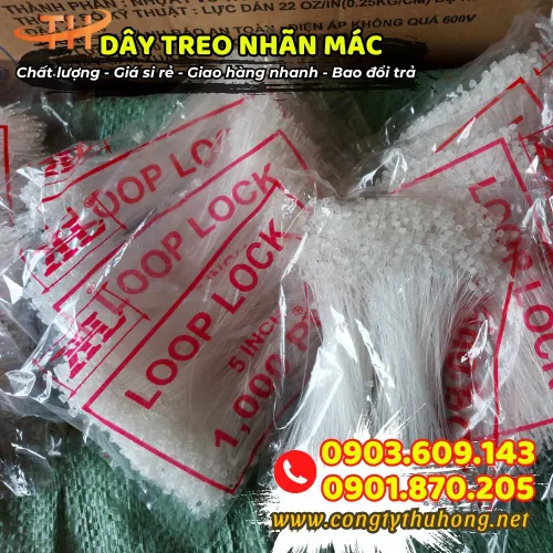 DÂY NHỰA TRẮNG TREO NHÃN MÁC 