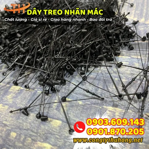 DÂY NHỰA ĐEN TREO NHÃN MÁC