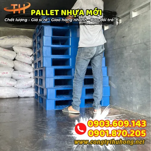 PALLET NHỰA KÊ HÀNG  2 MẶT