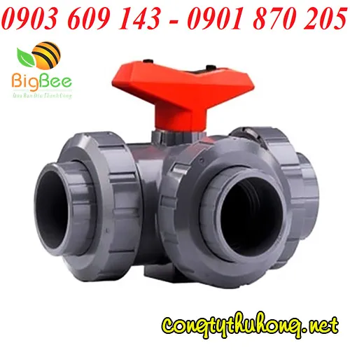 VAN KHÓA BI NHỰA RẮC CO 3 NGÃ