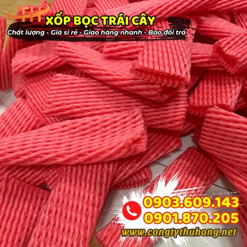 XỐP BỌC TRÁI CÂY MÀU ĐỎ