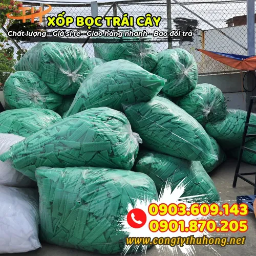 XỐP BỌC TRÁI CÂY MÀU XANH